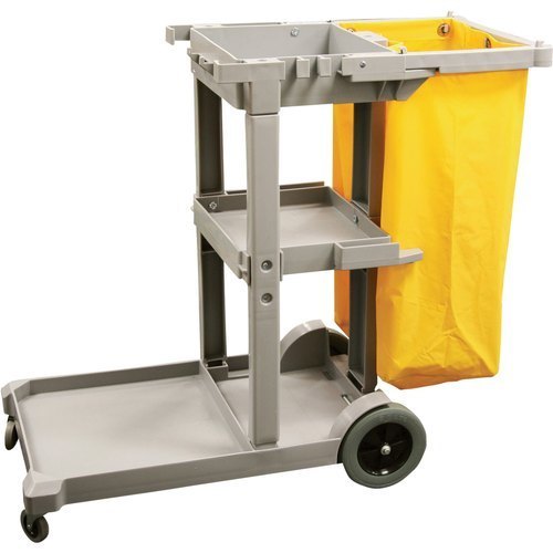 Clentrix Plastic Janitor Trolley / Clearance Trolley, For Hotels, Model Name/Number: Ctp 092