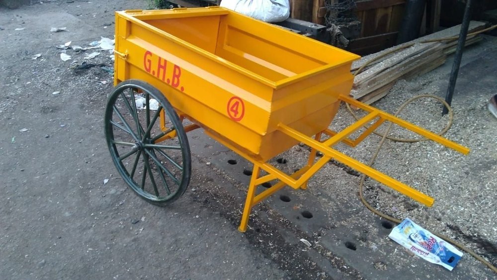 Mild Steel Big Dust Hand Cart, For Industries