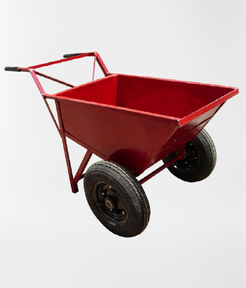 Ms Double Wheel Barrow, Load Capacity: 100-150 KG