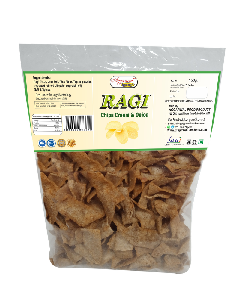Fried Ragi Chips Cream & Onion