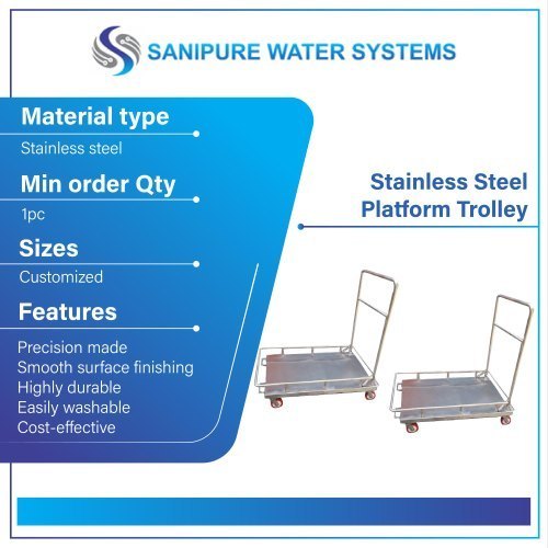 Sanipure 100-150 Platform Trolley, Capacity: 500 Kgs, SWSPT200