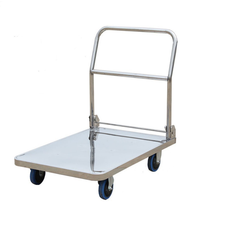 Manual Stainless Steel Ss Foldable Platform Trolley, 2*3 Feet, Load Capacity: 400kg