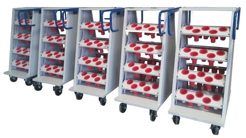 Mild Steel A Type Cnc Trolley, Model Number/Name: Sira023, Capacity: 20 To 150 No\'s