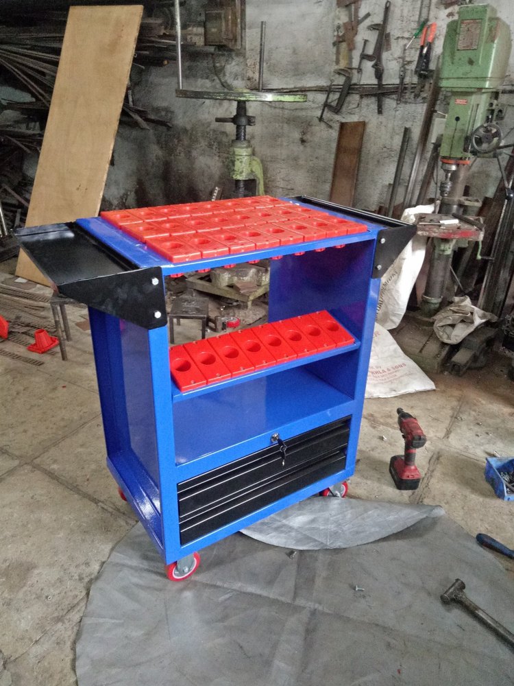 TRIDENT Mild Steel Cnc Tool Trolley, For Industrial, Model Name/Number: CNC/BT40-32