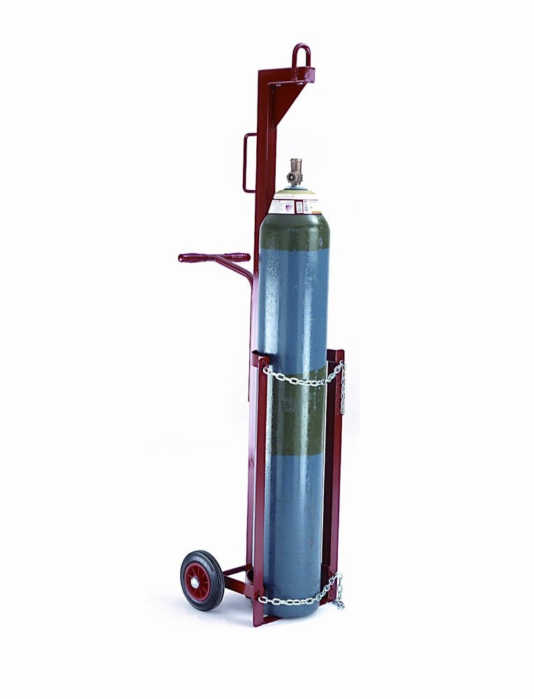 San Air Red Single Cylinder Trolley, For Industrial