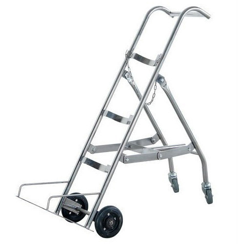 Cylinder Trolley S.S, Capacity: One Oxygen Cylinder, Two Oxygen Cylinder, Two Oxygen And One LPG