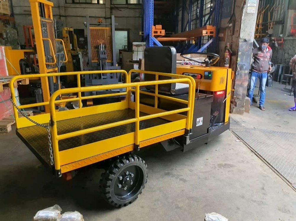 Ratan Mild Steel Battery Operated Platform Truck, Model Name/Number: Rept, Load Capacity: 2 To 5