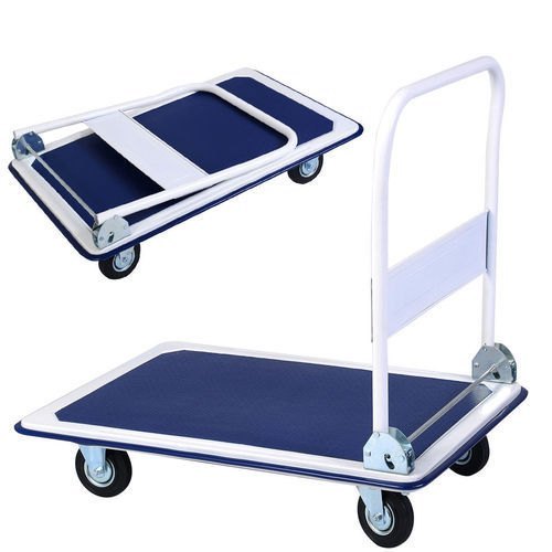 NATRAJ ENTERPRISES Mild Steel Foldable Platform Trolley, For Industrial, Load Capacity: 200-250 Kg