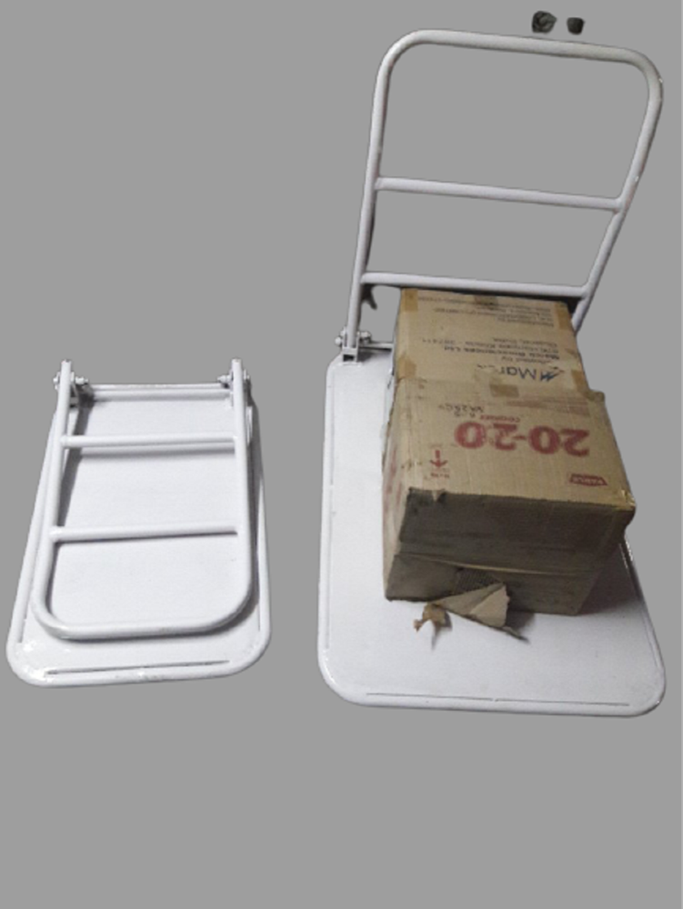 Stainless Steel Foldable Platform Trolley, For Warehouse, Load Capacity: 150Kg