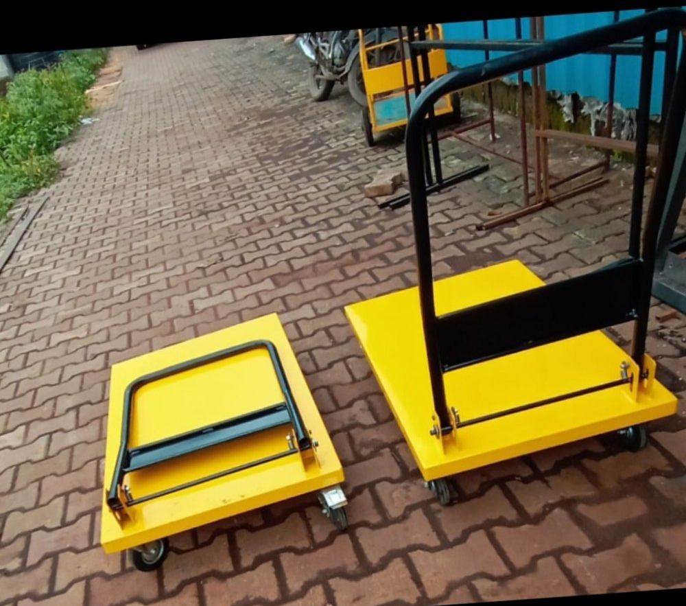 Creative Enterprises Mild Steel Ms Foldable Platform Trolley, Load Capacity: 250-300 Kg