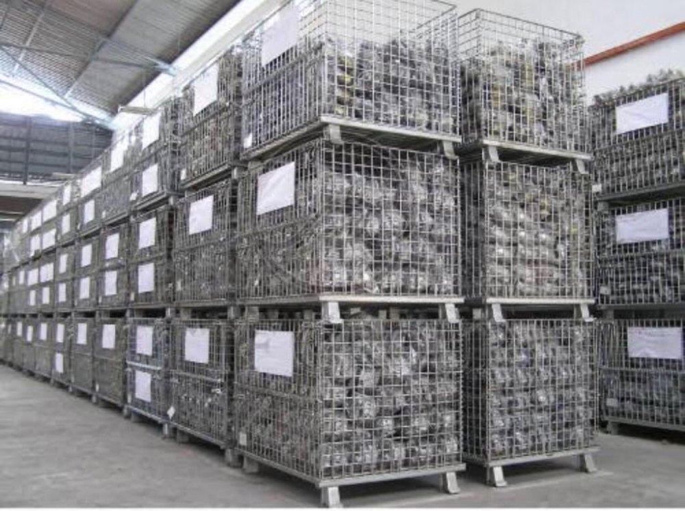 Hot Dip Galvanised Silver Wire Mesh Containers, Material Grade: Gi, Thickness: 6mm