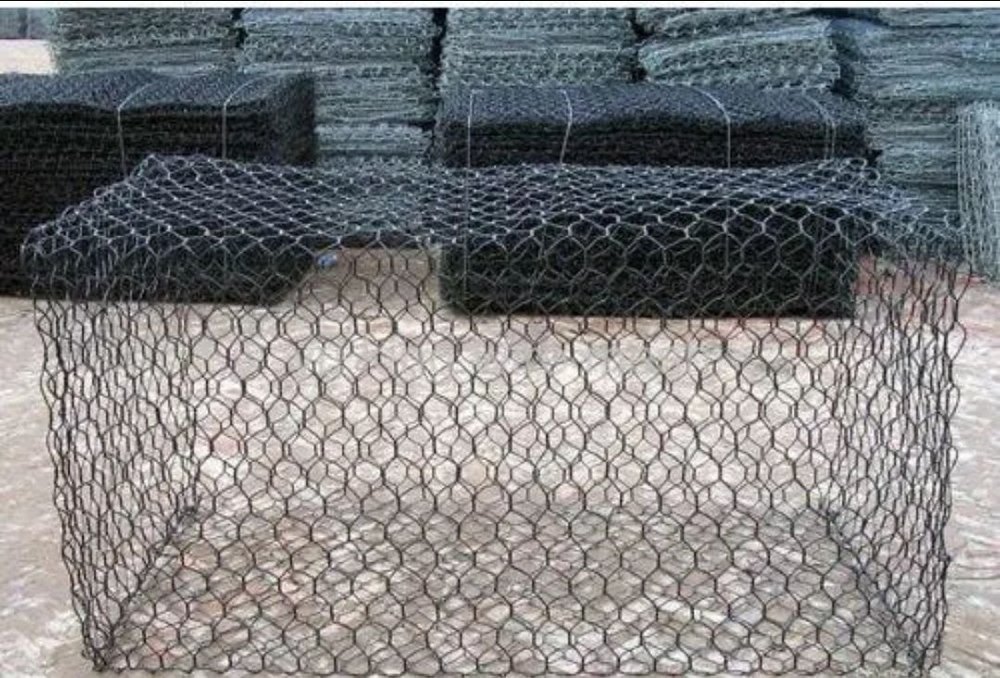 Galvanised Zink pvc coted gabien box jall, For Industrial