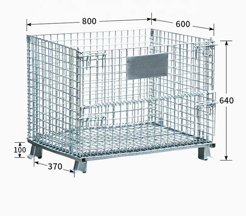 Cold Rolled Wire Mesh Pallet Cage, For warehouse, Packaging Type: Box