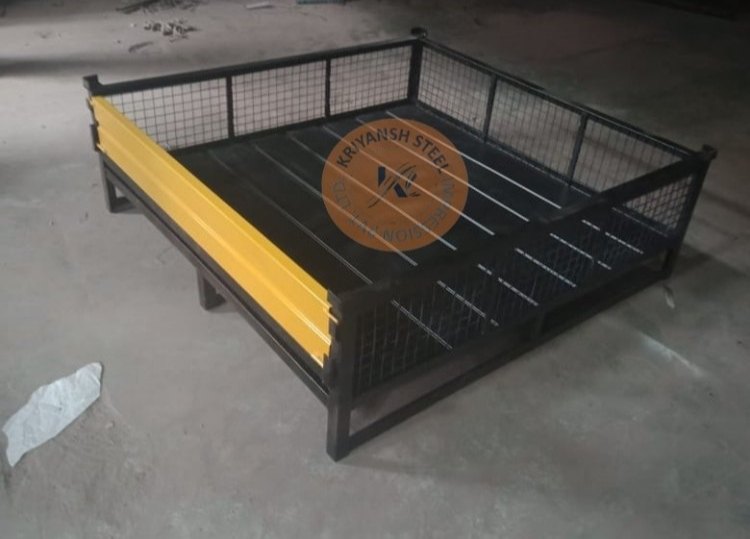 MS Cage Pallet Bin, For Material Handling