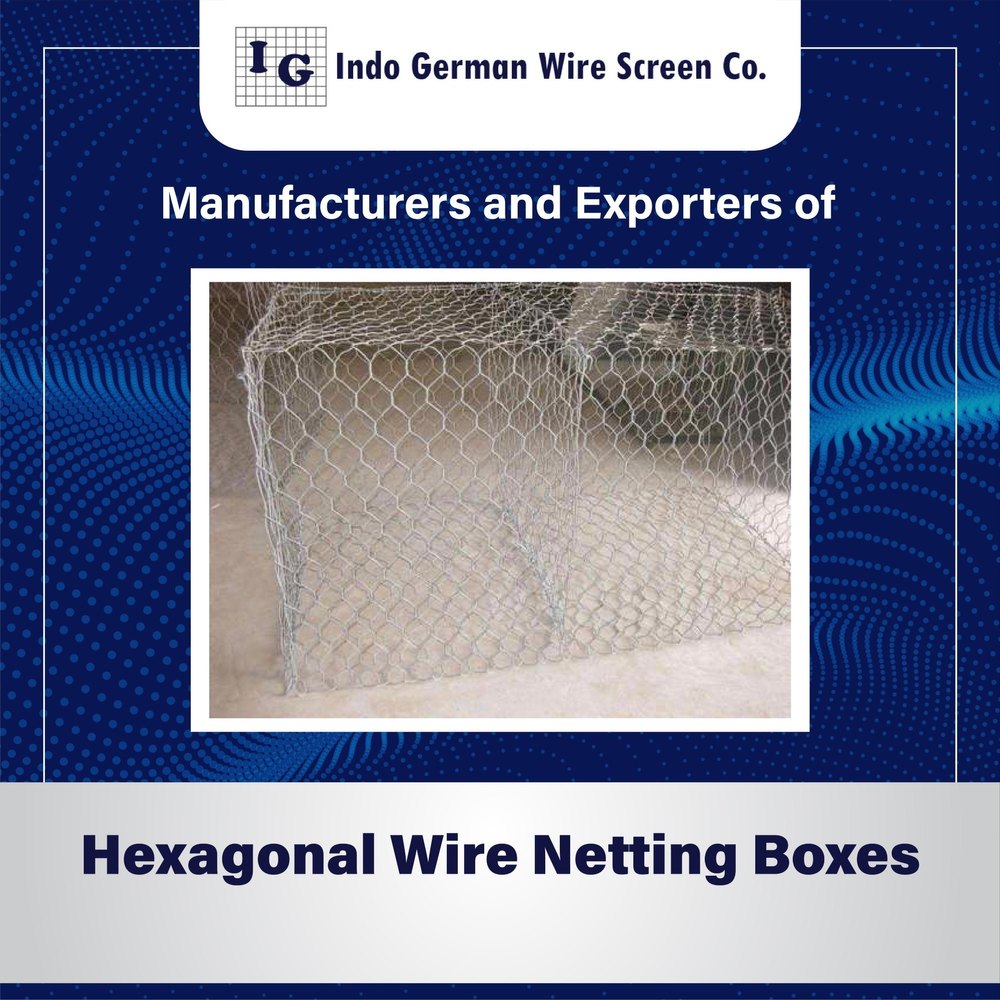 Hexagonal Wire Netting Boxes, For Industrial