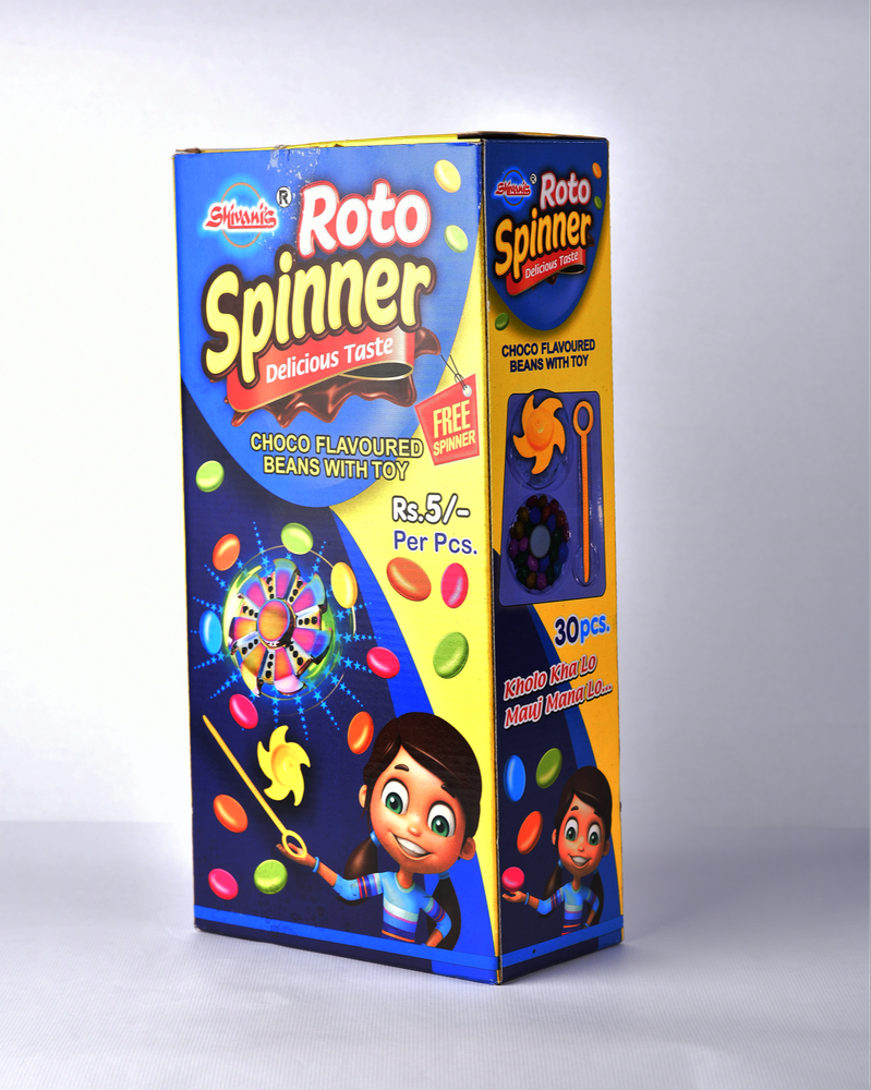Rectangular Roto Spinner Choco Toy, Box