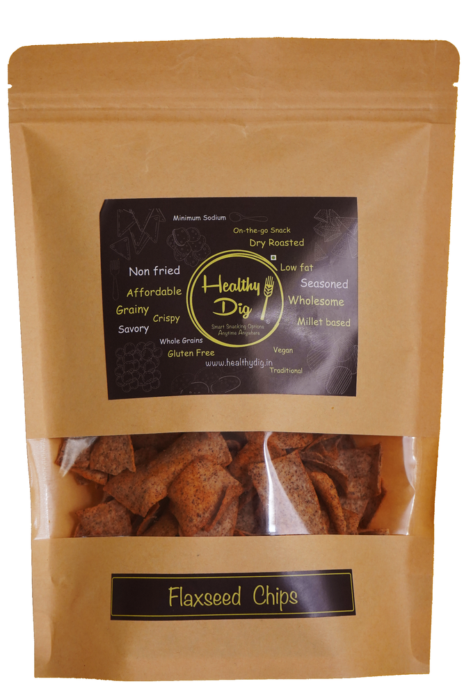 Baked Flax Seed Chips
