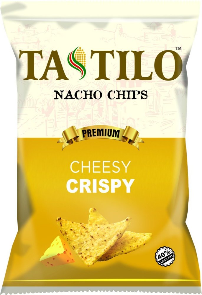 Tastilo Premium Cheesy Crispy Nacho Chips, Packaging Size: 150 G