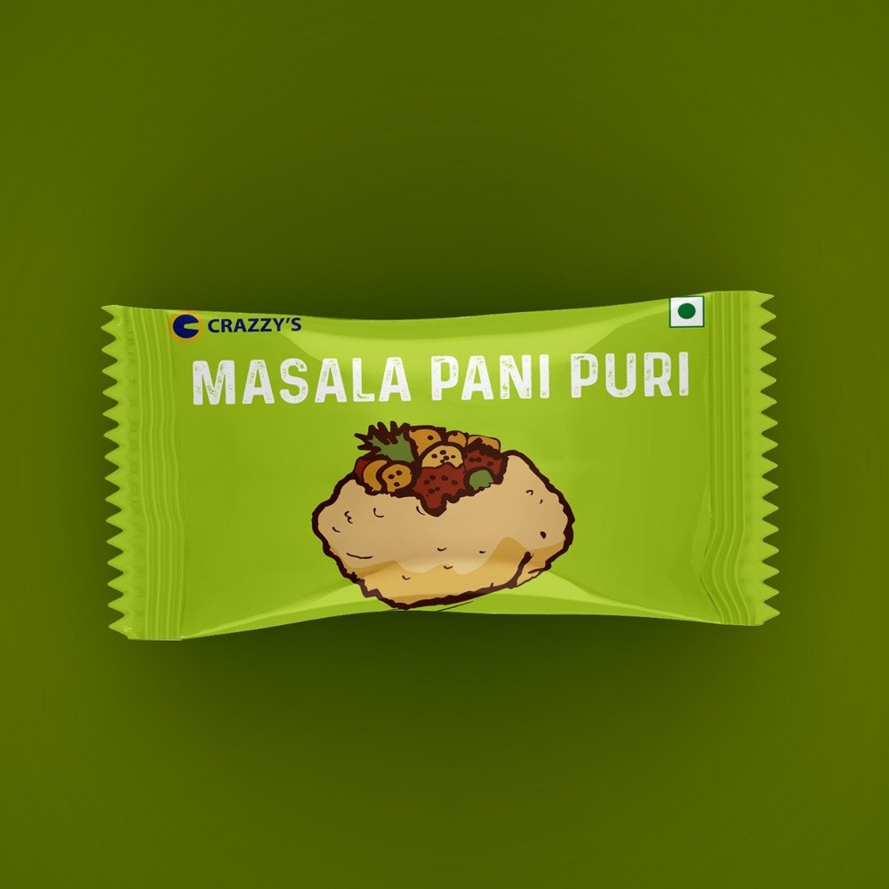 Crazzy\'s Oval Panipuri Candy, Packaging Type: Packet