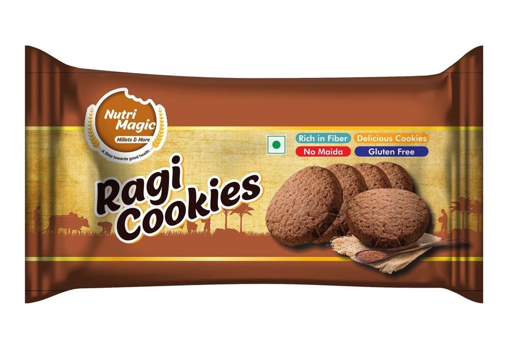 Baked Biscuits Eggless Nutri Magic Ragi Cookies, Packaging Type: Packet