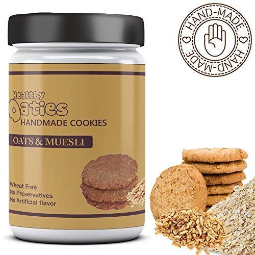 Eggless Air Tight Oats and Muesli Cookies-Wheat Free(Handmade)