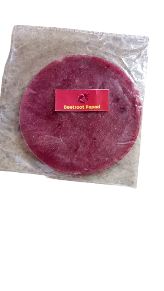 Round Rice Papad Betroot Appalam, Packaging Size: 500 Gm 1kg