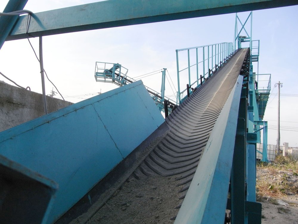 Double Sprocket Tapered Roller Rubber Conveyor Belt, Belt Width: 40 - 100 mm, Belt Thickness: 2 - 5 mm
