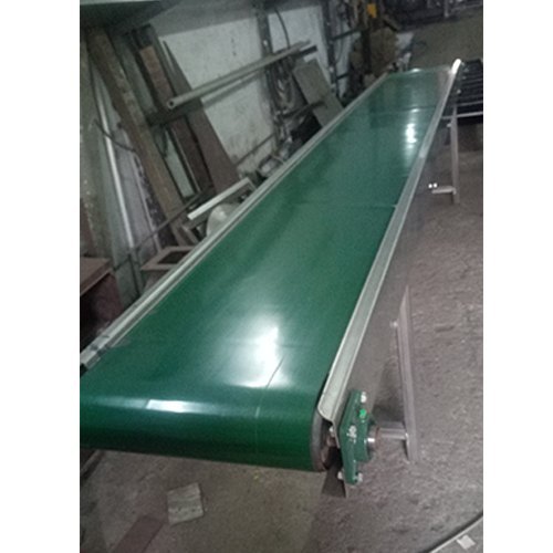 PVC Conveyor Belt Green Color with Electric Panel, Belt Thickness: Up to 2 mm