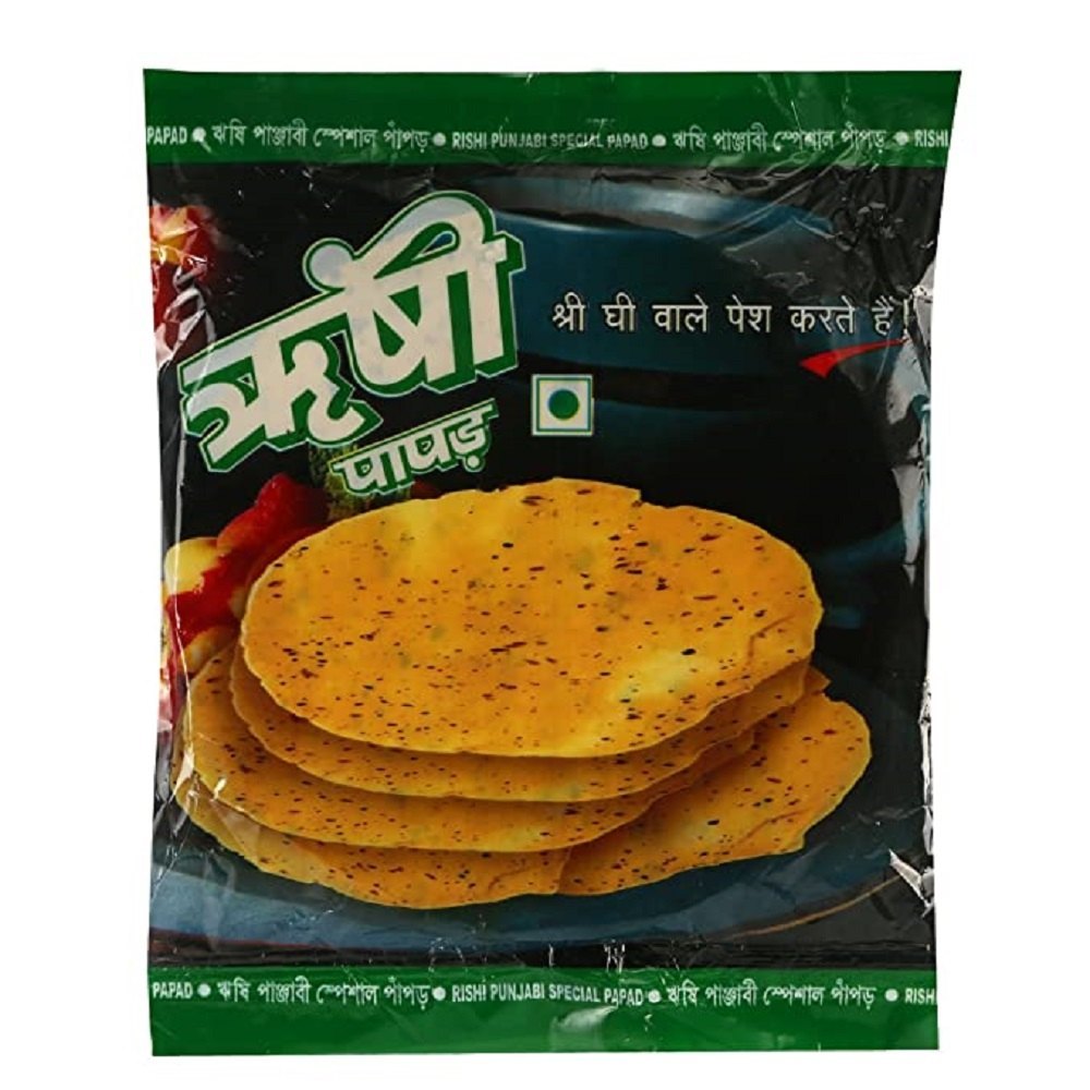 200gm Rishi Punjabi Spicy Handmade Masala Papad