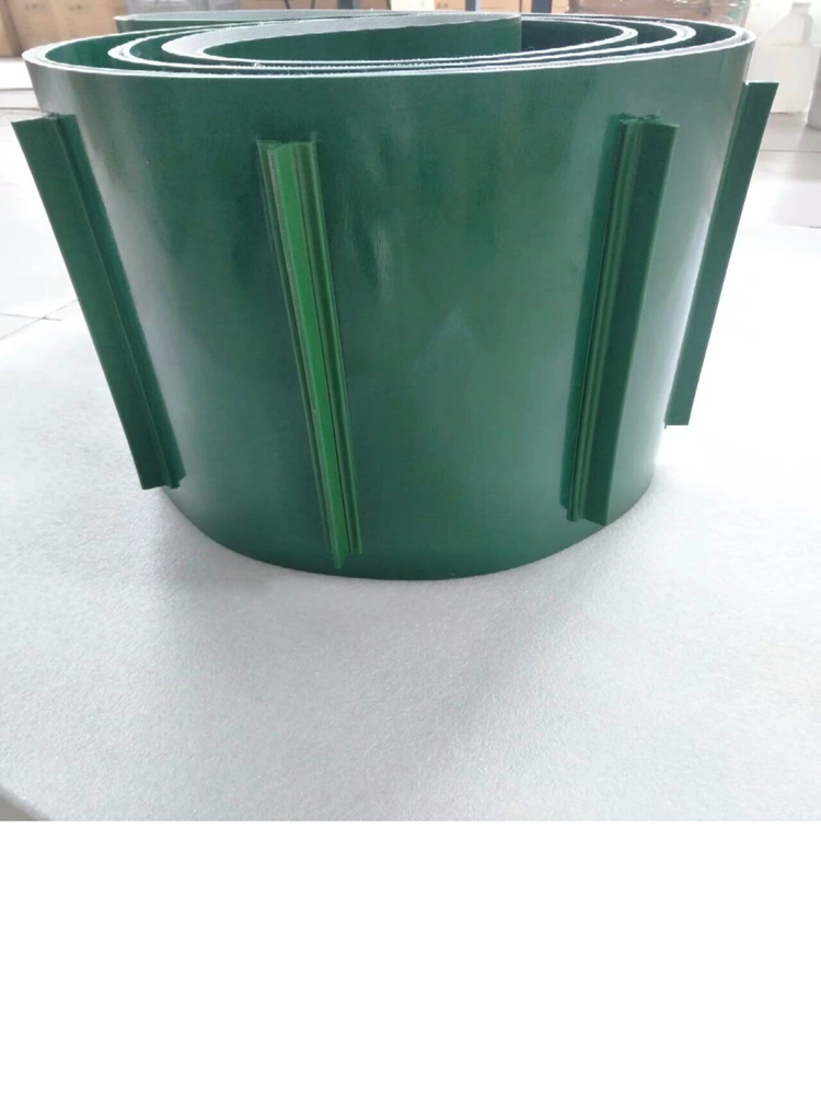 Speedage Green PVC Cleated Conveyor Belt, Belt Width: 18 inch, Belt Thickness: 8 mm