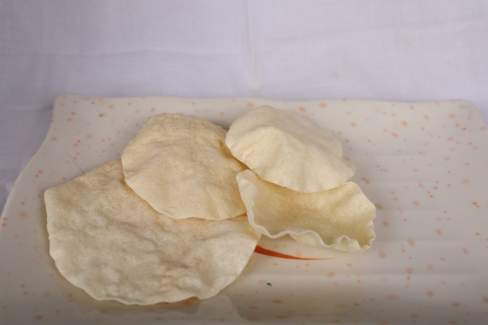 Yellow Fry Crispy Udad Appalam Papad