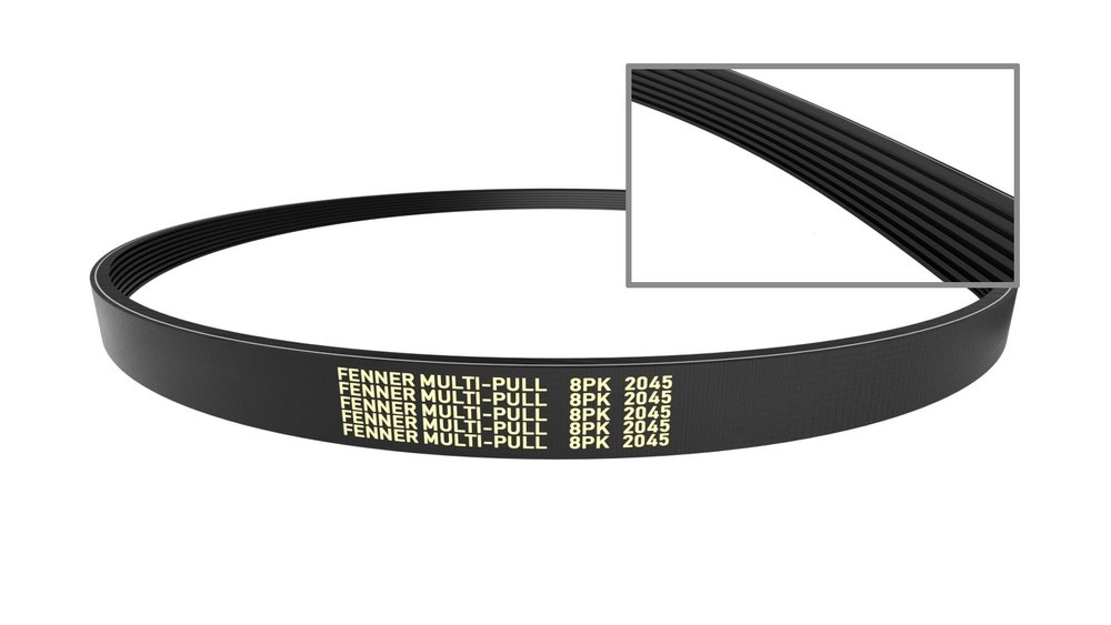 Black Pu Eagle 8PK 2045 Welded Endless Belts, Size: 50m