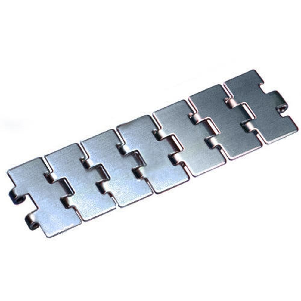 Stainless Steel Slatchain Conveyor Belt, Average Weight Per Meter: 100 Kg, Pin Diameter: 5inch