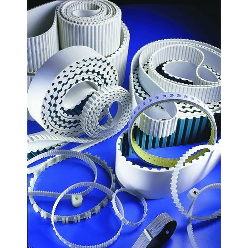 White PU Open Belt, Belt Thickness: 5 mm