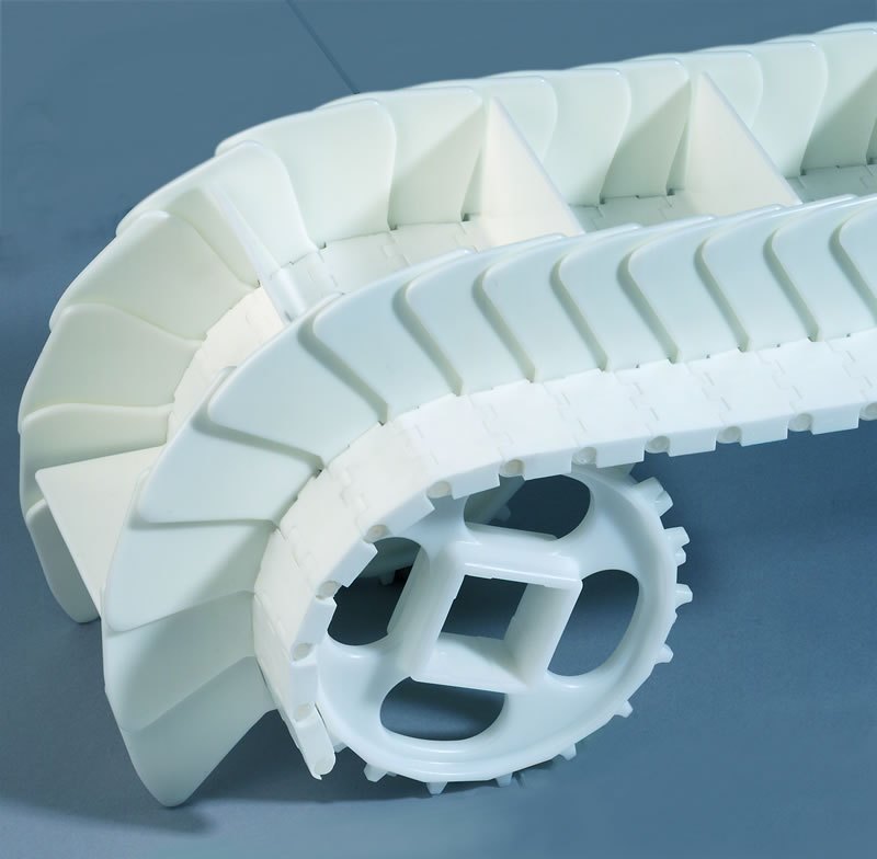 Side Walls And Cleats Conveyor Belt, Chain Material: PP, Pitch: 50.8MM