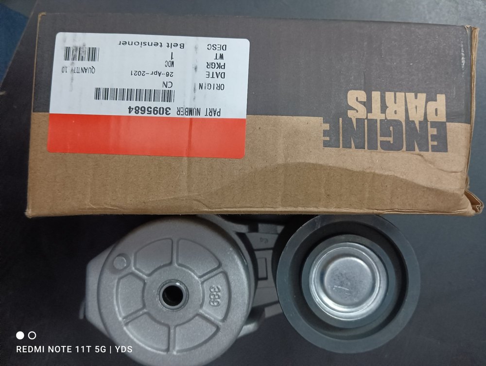 Carbon Steel Double Sprocket Tapered Roller 3095684 Cummins 6BT, 6CT Belt Tensioner