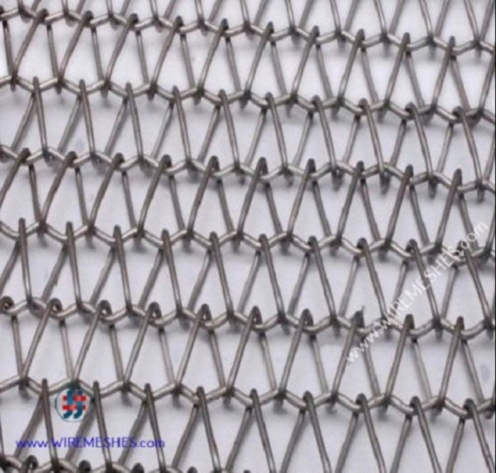Steel Wire Mesh Conveyor Belt, For Belting