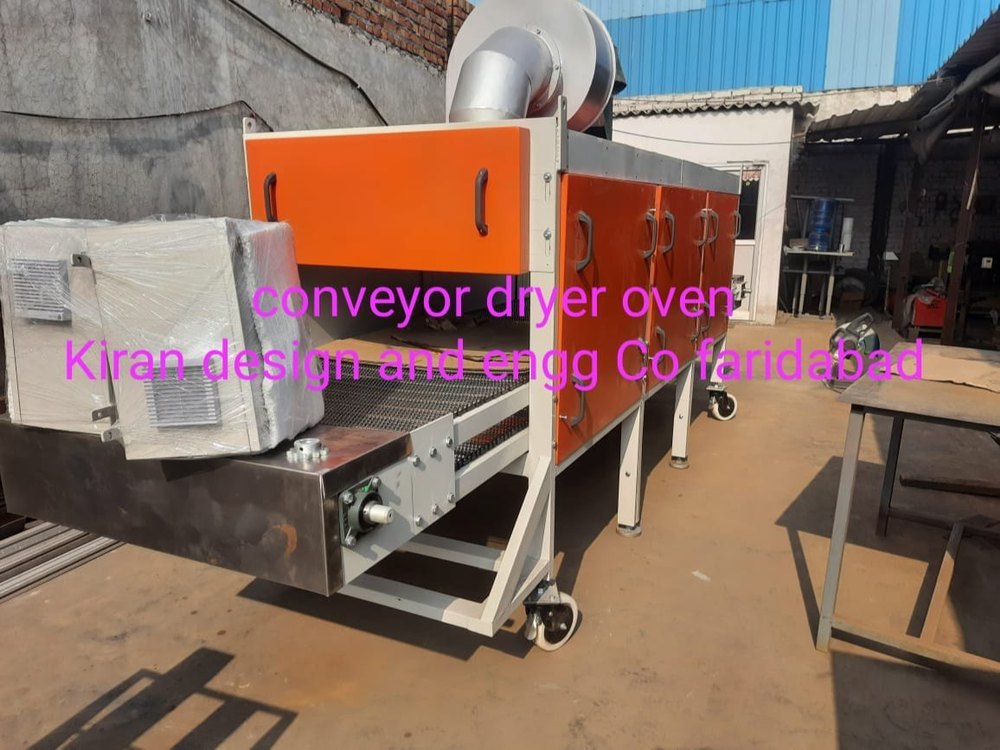 Mild Steel Red Conveyor Dryer Oven, Capacity: 500-1000 Kg, Model Name/Number: KDEC-CNYD-01