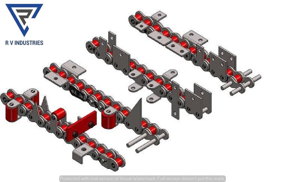 M.S Conveyor Attachment Roller Chain, For Industrial