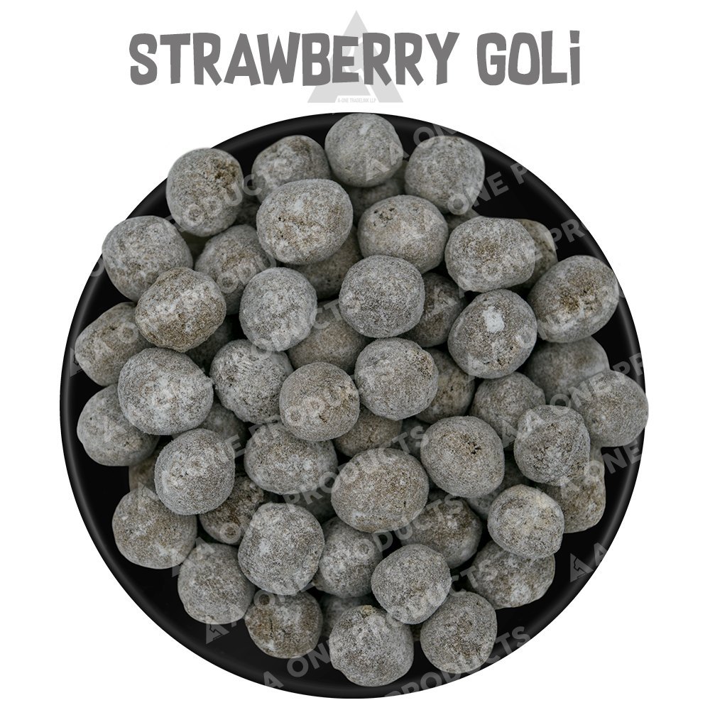 A One Round Strawberry Goli, Packaging Type: pouch packing, Packaging Size: 500 Gm