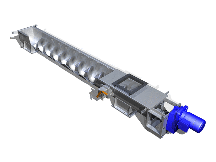 Marksmen Stainless Steel Screw Conveyor, Capacity: 120 kg/feet, 240V