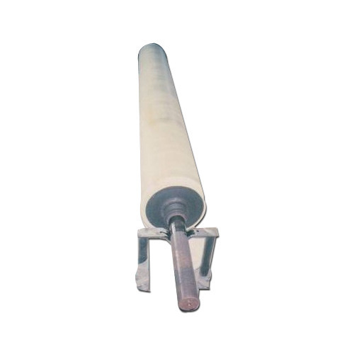 Shorathiya Rubber Industries White Ebonite Rubber Roller, Size: 2000 Mm