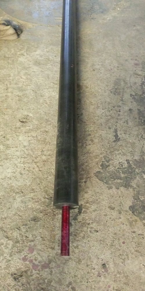 Wetting With Rubber Black 75mm Mild Steel Ebonite Guide Roller, For Textile Machine