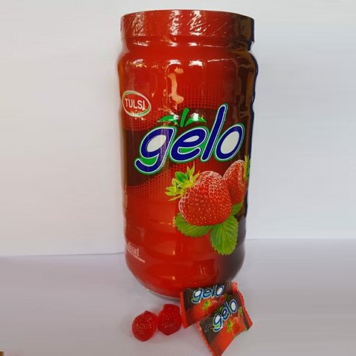 Tulsi Gelo Strawberry Jelly Candy, Packaging Type: Plastic Jar