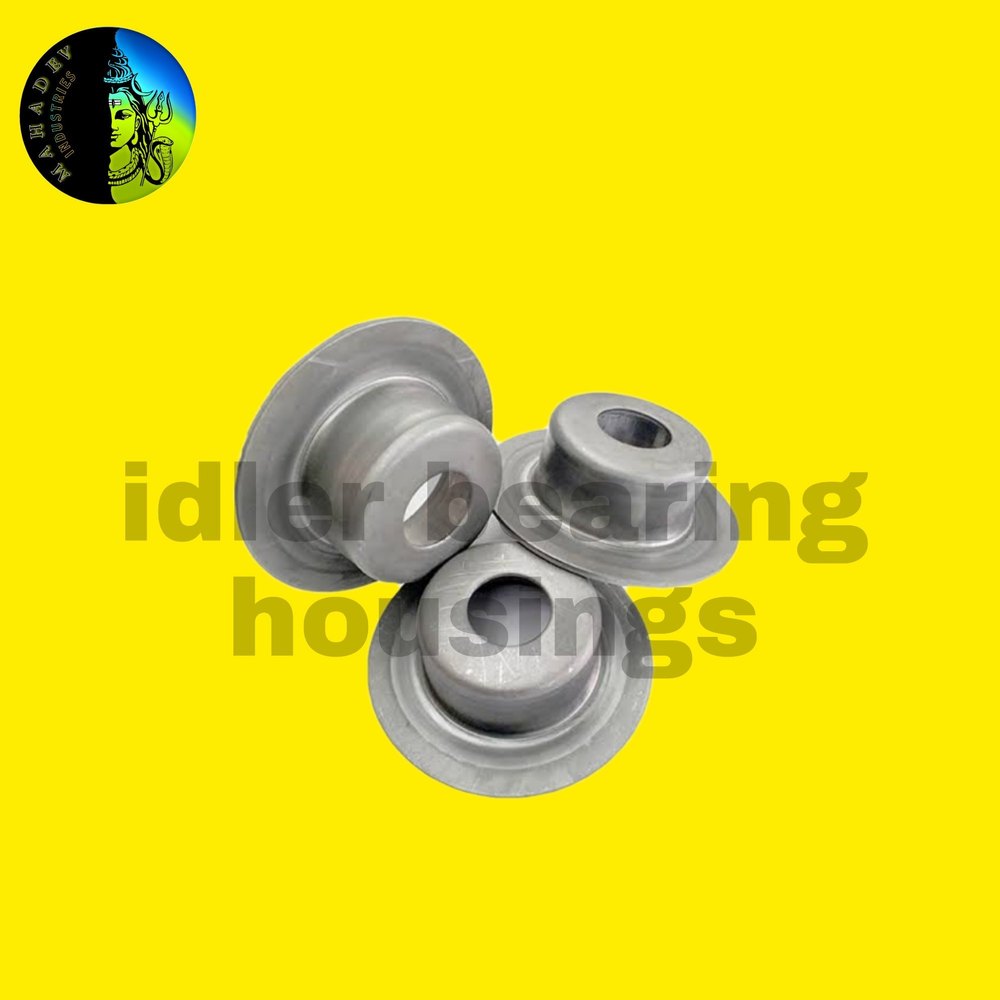 MS, Stainless Steel Cnc Machined Finish Conveyor Idler Roller Bearing Housing