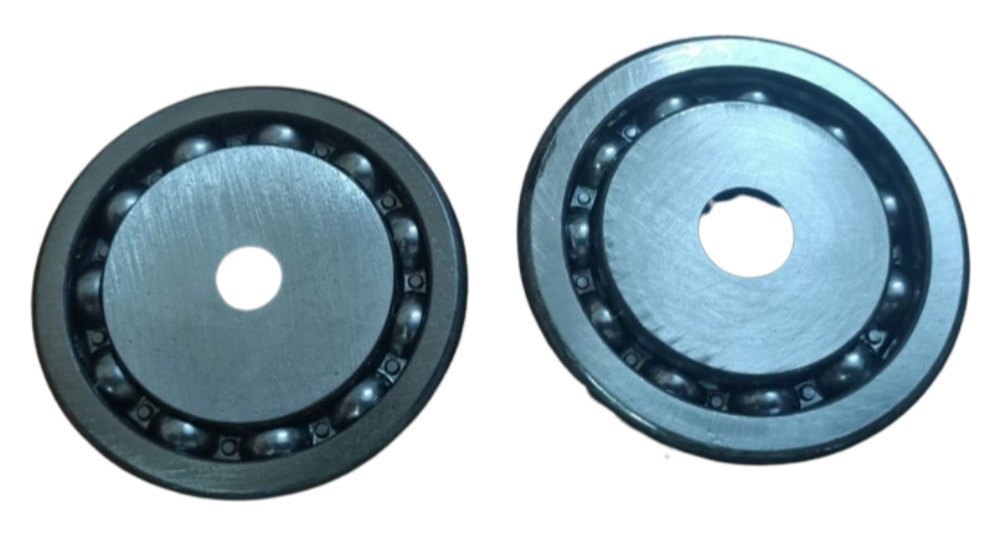 Carbon Steel Conveyor Roller Ball Bearing, For Conveyors, Thickness: 14.00 mm
