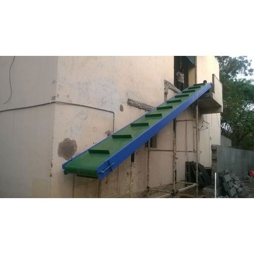Mild Steel, Rubber Material Handling Conveyor System, Capacity: 300 Kg Per Feet