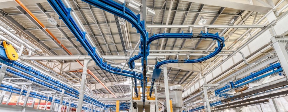 50 kg/Ft Cast Iron Overhead Conveyor, Industrial, Automation Grade: Automatic