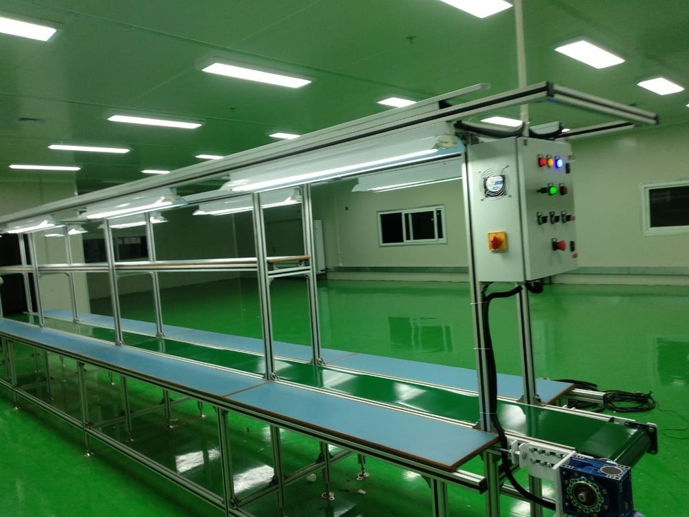 VEPL Assembly Conveyor, Production Capacity: 100 kg/Hr