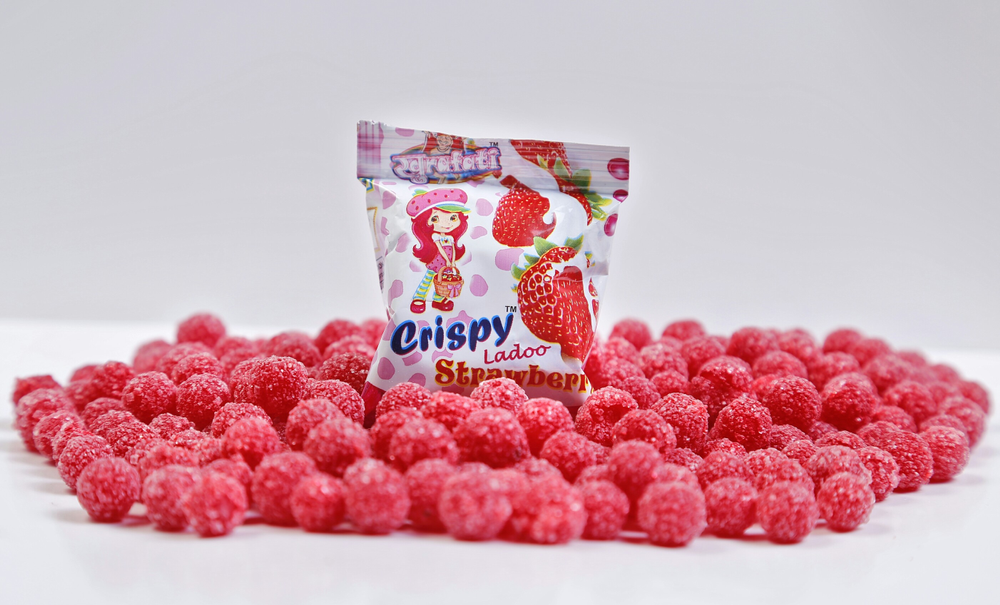 Khurafati Red Crispy Strawberry Candy Pouch